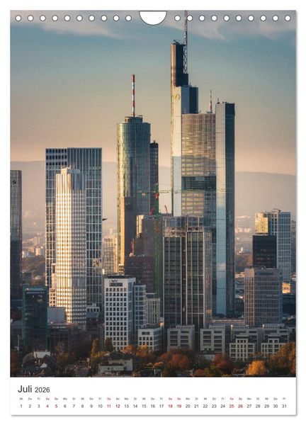 Produktbild: Frankfurt am Main, eine Stadt voller Magie (Wandkalender 2026 DIN A4 hoch), CALVENDO Monatskalender