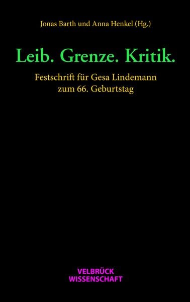 Produktbild: Leib. Grenze. Kritik.