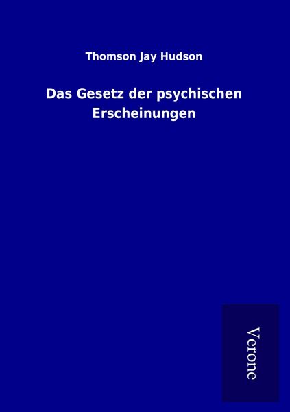 Produktbild: Das Gesetz der psychischen Erscheinungen
