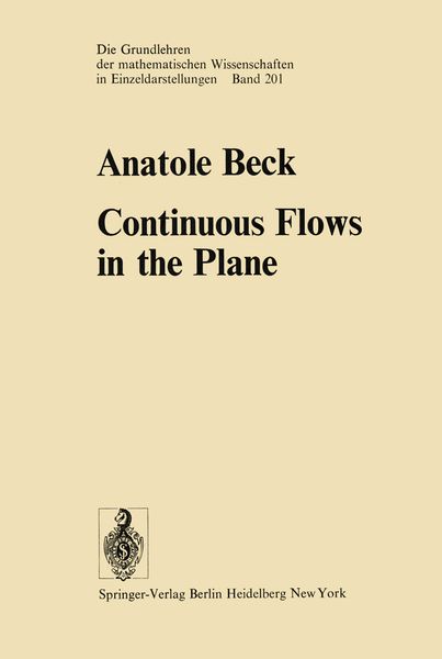 Produktbild: Continuous Flows in the Plane