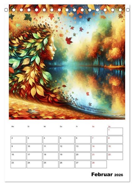 Produktbild: Bl&auml;tter - Visionen (Tischkalender 2026 DIN A5 hoch), CALVENDO Monatskalender