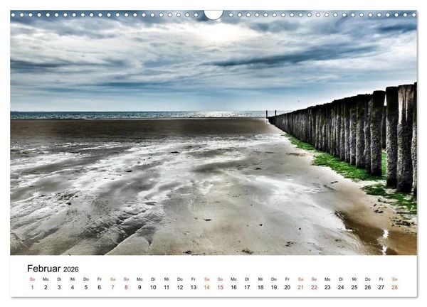 Produktbild: Wieder an der Nordsee (Wandkalender 2026 DIN A3 quer), CALVENDO Monatskalender