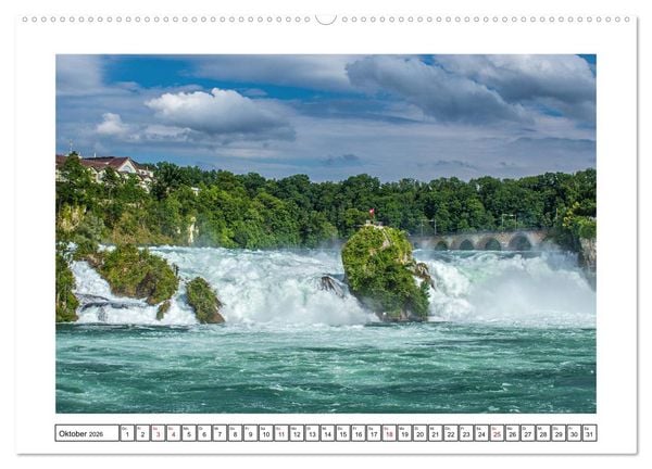 Produktbild: Rheinfall in Schaffhausen - Ein Naturschauspiel (Wandkalender 2026 DIN A2 quer), CALVENDO Monatskalender