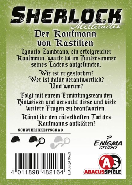 ABACUSSPIELE - Sherlock Mittelalter - Der Kaufmann von Kastilien