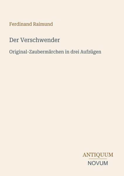 Produktbild: Der Verschwender