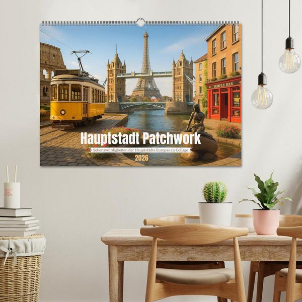 Produktbild: Hauptstadt Patchwork (Wandkalender 2026 DIN A2 quer), CALVENDO Monatskalender