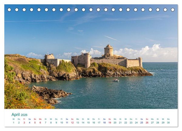 Produktbild: Smaragdk&uuml;ste C&ocirc;te d'&Eacute;meraude. Der malerische Norden der Bretagne (Tischkalender 2026 DIN A5 quer), CALVENDO Monatskalender