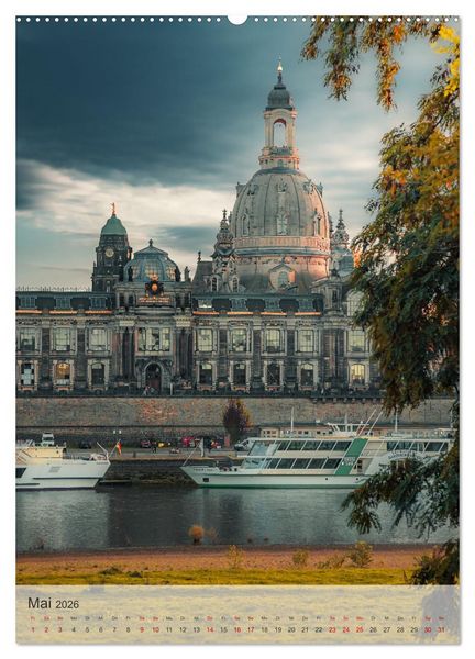 Produktbild: Elbstadt Dresden (Wandkalender 2026 DIN A2 hoch), CALVENDO Monatskalender