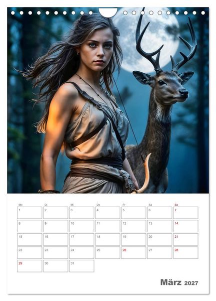 Produktbild: Gesch&ouml;pfe der griechischen Mythologie - Eine KI-Welt der griechischen G&ouml;tter, Kreaturen und Abenteurer (Wandkalender 2027 DIN A4 hoch), CALVENDO Monatskalender