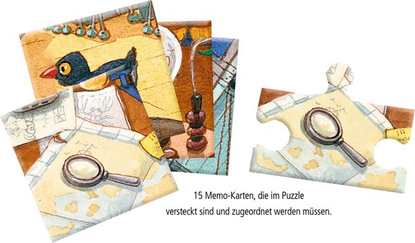 Produktbild: Memo-Puzzle Mondblume - Lenny Hunter (50 Teile)