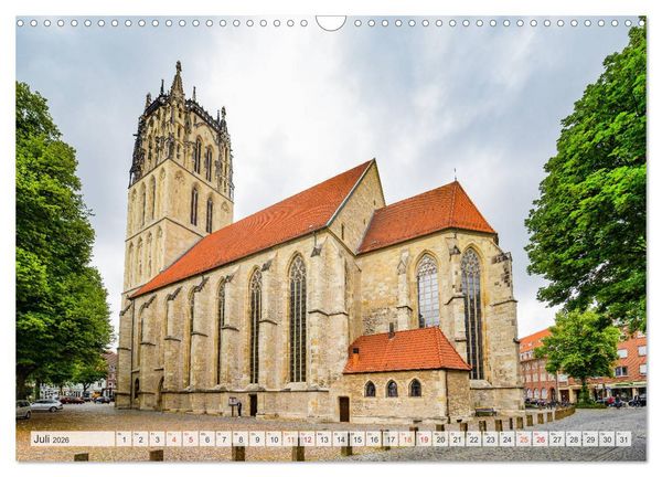 Produktbild: M&uuml;nster Impressionen (Wandkalender 2026 DIN A3 quer), CALVENDO Monatskalender