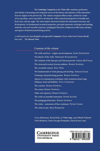 Produktbild: The Cambridge Companion to the Violin