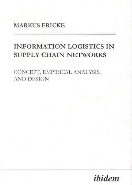 Produktbild: Information Logistics in Supply Chain Networks