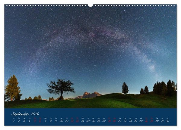 Produktbild: Welt unter Sternen (hochwertiger Premium Wandkalender 2026 DIN A2 quer), Kunstdruck in Hochglanz