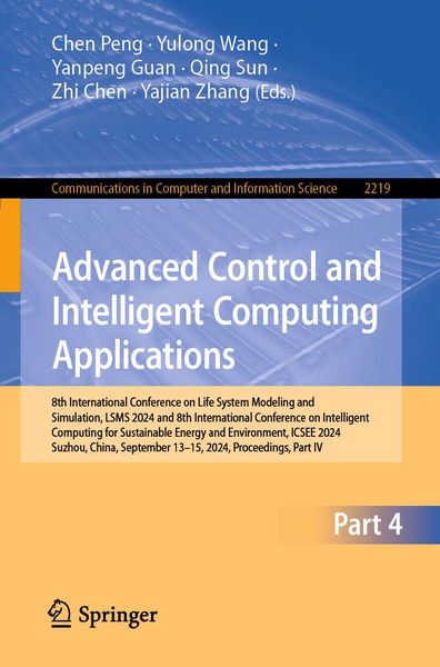Produktbild: Advanced Control and Intelligent Computing Applications