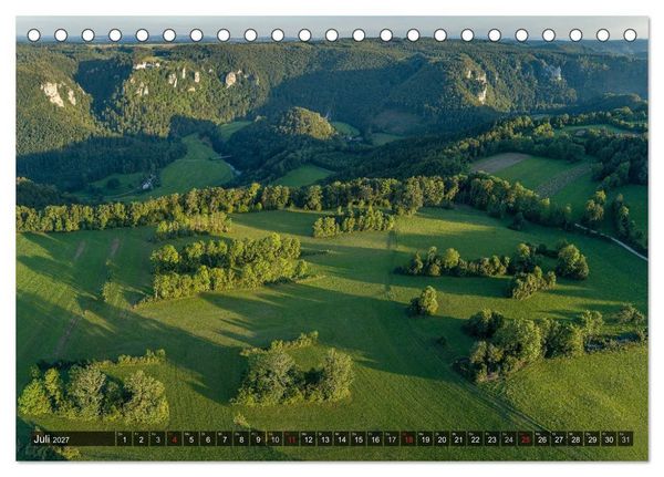 Produktbild: Mein Donautal aus der Luft (Tischkalender 2027 DIN A5 quer), CALVENDO Monatskalender