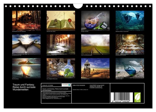 Produktbild: Traum und Fantasy. Reise durch surreale Wunderwelten (Wandkalender 2026 DIN A4 quer), CALVENDO Monatskalender