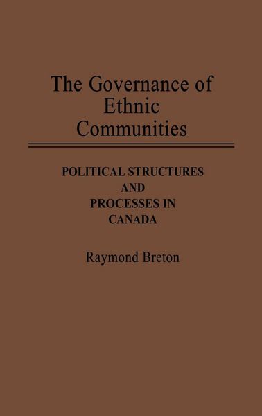 Produktbild: The Governance of Ethnic Communities