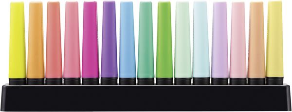 Produktbild: STABILO Textmarker -   BOSS ORIGINAL - 15er Tischset - 9 Leuchtfarben, 6 Pastellfarben