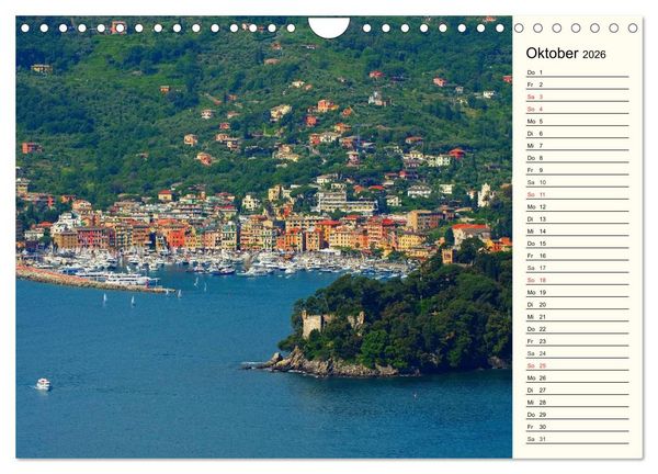 Produktbild: Ligurien - Berge und Meer (Wandkalender 2026 DIN A4 quer), CALVENDO Monatskalender