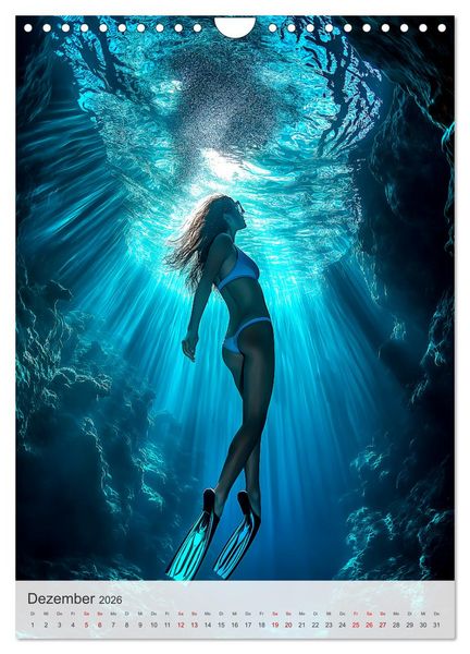 Produktbild: Diving Queens (Wandkalender 2026 DIN A4 hoch), CALVENDO Monatskalender