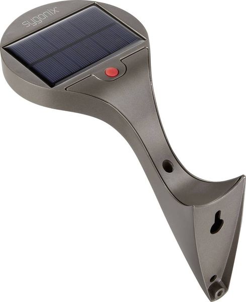 Produktbild: Sygonix SY-4673532 Solar-Außenwandleuchte mit Bewegungsmelder LED LED fest eingebaut 10 W Grau (matt)