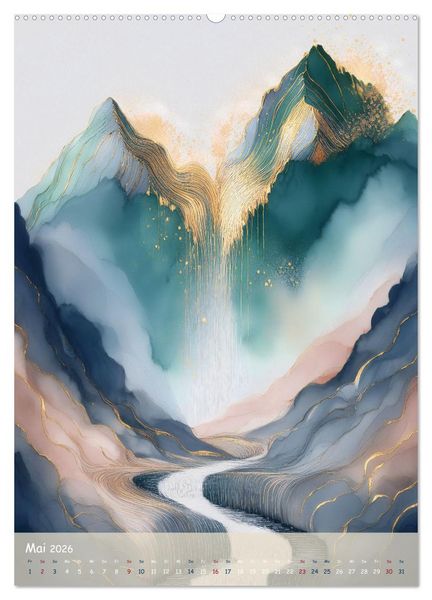 Produktbild: Mystische Berge (Wandkalender 2026 DIN A2 hoch), CALVENDO Monatskalender