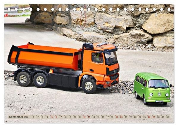 Produktbild: LKW Modelle beim Dampfmodellbautreffen in Bisingen (Tischkalender 2026 DIN A5 quer), CALVENDO Monatskalender