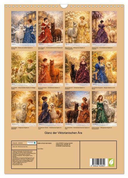 Produktbild: Glanz der Viktorianischen &Auml;ra (Wandkalender 2027 DIN A3 hoch), CALVENDO Monatskalender