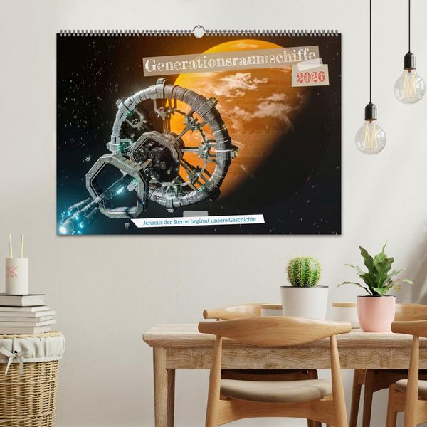Produktbild: Generationsraumschiffe (Wandkalender 2026 DIN A2 quer), CALVENDO Monatskalender