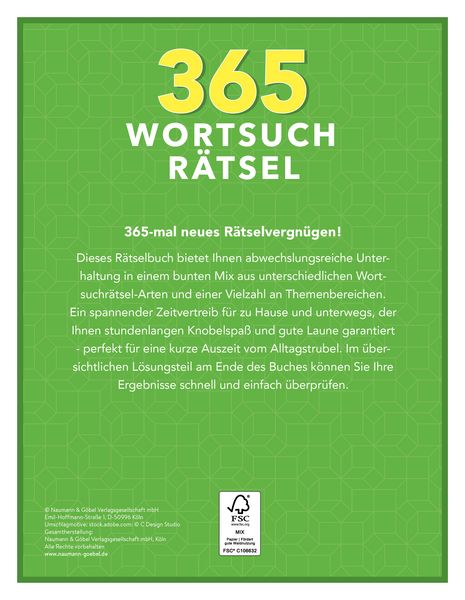 Produktbild: 365 Wortsuchr&auml;tsel