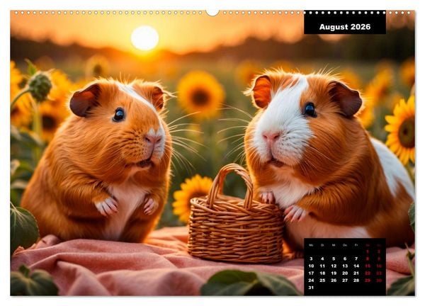 Produktbild: Meerschweinchen mal anders! (hochwertiger Premium Wandkalender 2026 DIN A2 quer), Kunstdruck in Hochglanz