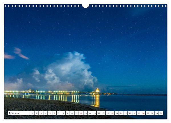 Produktbild: Insel R&uuml;gen - Die K&uuml;ste von Sellin bis Kap Arkona (Wandkalender 2026 DIN A3 quer), CALVENDO Monatskalender