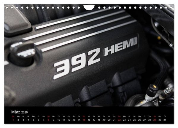 Produktbild: Dodge Challenger SRT8 (Wandkalender 2026 DIN A4 quer), CALVENDO Monatskalender