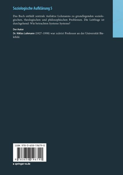Produktbild: Soziologische Aufkl&auml;rung 5