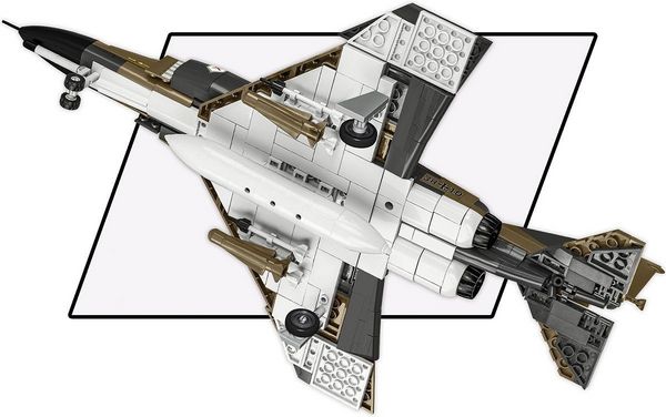 Produktbild: COBI Armed Forces 5898 - F-4F PHANTOM II, &Uuml;berschall-Mehrzweckjagdflugzeug, Ma&szlig;stab 1:48, Bausatz, 676 Klemmbausteine