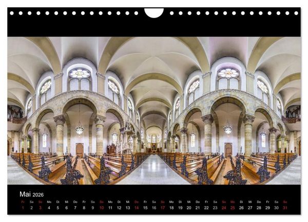 Produktbild: Kapellen, Kirchen und Kathedralen 2026 (Wandkalender 2026 DIN A4 quer), CALVENDO Monatskalender