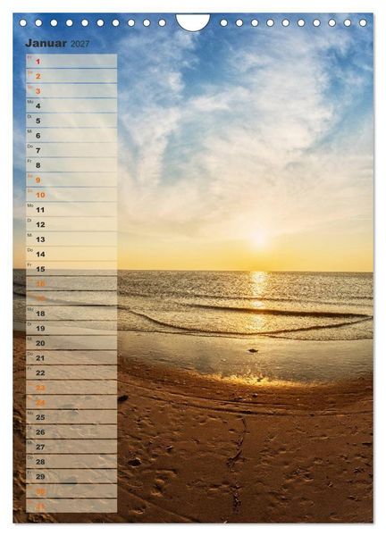 Produktbild: Zwischen D&uuml;nen und Watt / Geburtstagskalender (Wandkalender 2027 DIN A4 hoch), CALVENDO Monatskalender