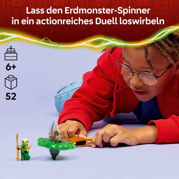 Produktbild: LEGO NINJAGO 71850 Lloyd vs. Erdmonster-Spinner, Spielzeug ab 6 Jahren