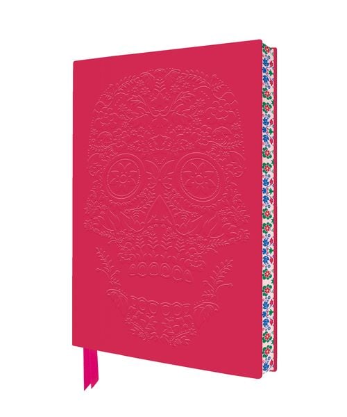Produktbild: Exquisit Premium Notizbuch DIN A5: Floral bemalter Sugar Skull