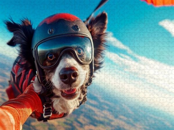 Produktbild: CALVENDO Puzzle Highflyer mit Herz | 1000 Teile Lege-Gr&ouml;&szlig;e 64x48cm Foto-Puzzle f&uuml;r gl&uuml;ckliche Stunden