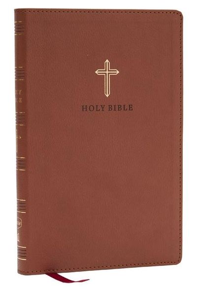 Produktbild: NKJV Holy Bible, Ultra Thinline, Brown Leathersoft, Red Letter, Comfort Print
