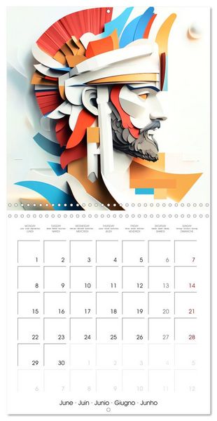 Produktbild: Artistry in Origami (Wall Calendar 2026 12 &times; 12 Inch) CALVENDO 12 Month Wall Calendar