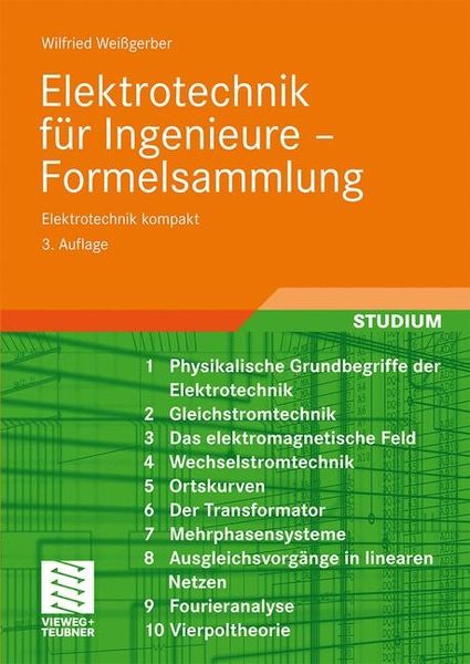 Produktbild: Elektrotechnik f&uuml;r Ingenieure - Formelsammlung