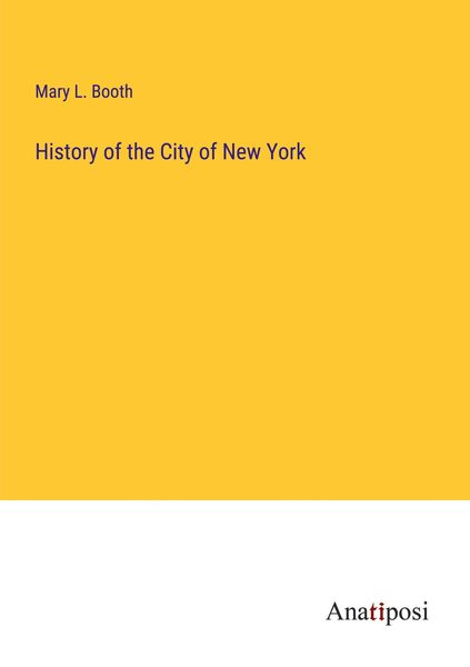 Produktbild: History of the City of New York
