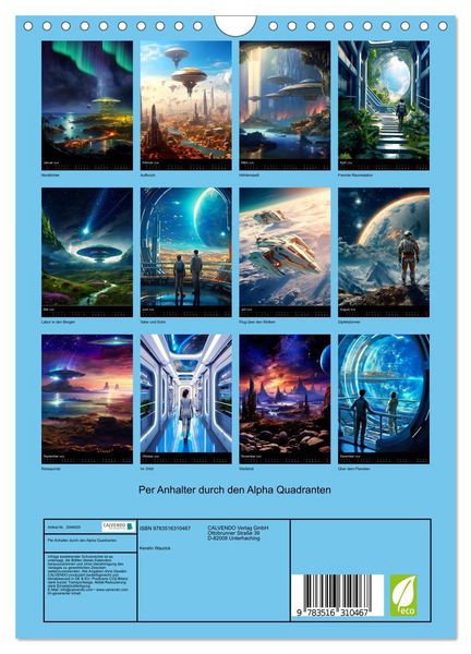 Produktbild: Per Anhalter durch den Alpha Quadranten (Wandkalender 2026 DIN A4 hoch), CALVENDO Monatskalender