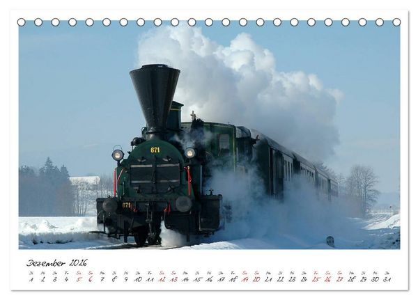 Produktbild: Mit Volldampf durch &Ouml;sterreich (Tischkalender 2026 DIN A5 quer), CALVENDO Monatskalender