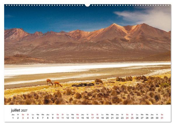 Produktbild: P&eacute;rou Les couleurs de la nature (Calendrier mural 2027 DIN A2 vertical), CALVENDO calendrier mensuel