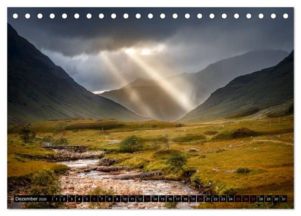 Produktbild: Schottland Farben und Licht (Tischkalender 2026 DIN A5 quer), CALVENDO Monatskalender