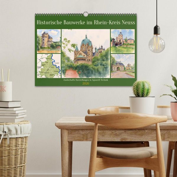 Produktbild: Historische Bauwerke im Rhein-Kreis Neuss (Wandkalender 2026 DIN A3 quer), CALVENDO Monatskalender